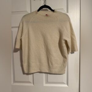 Vince Camuto Cream Crew Neck Sweater Top